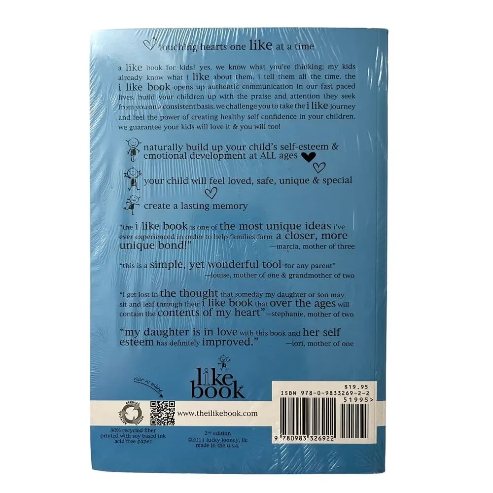 Like Book For Kids Meredith & Lance New Paperback Book One LIke At A Time